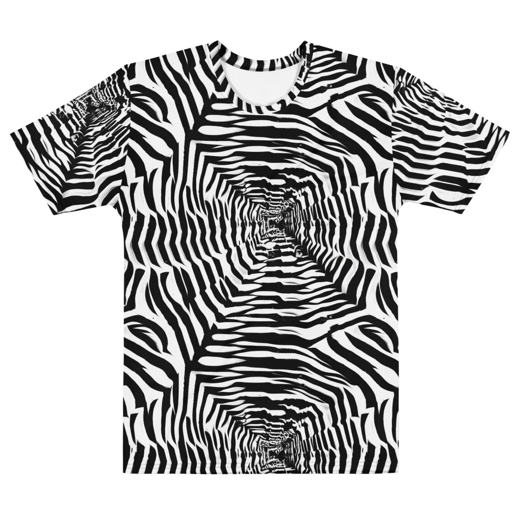 Shadowed Illusions on Men's Cotton Crew Neck T-Shirt — Front