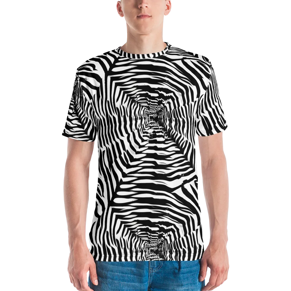 Shadowed Illusions on Men's Crew Neck T-Shirt — Front