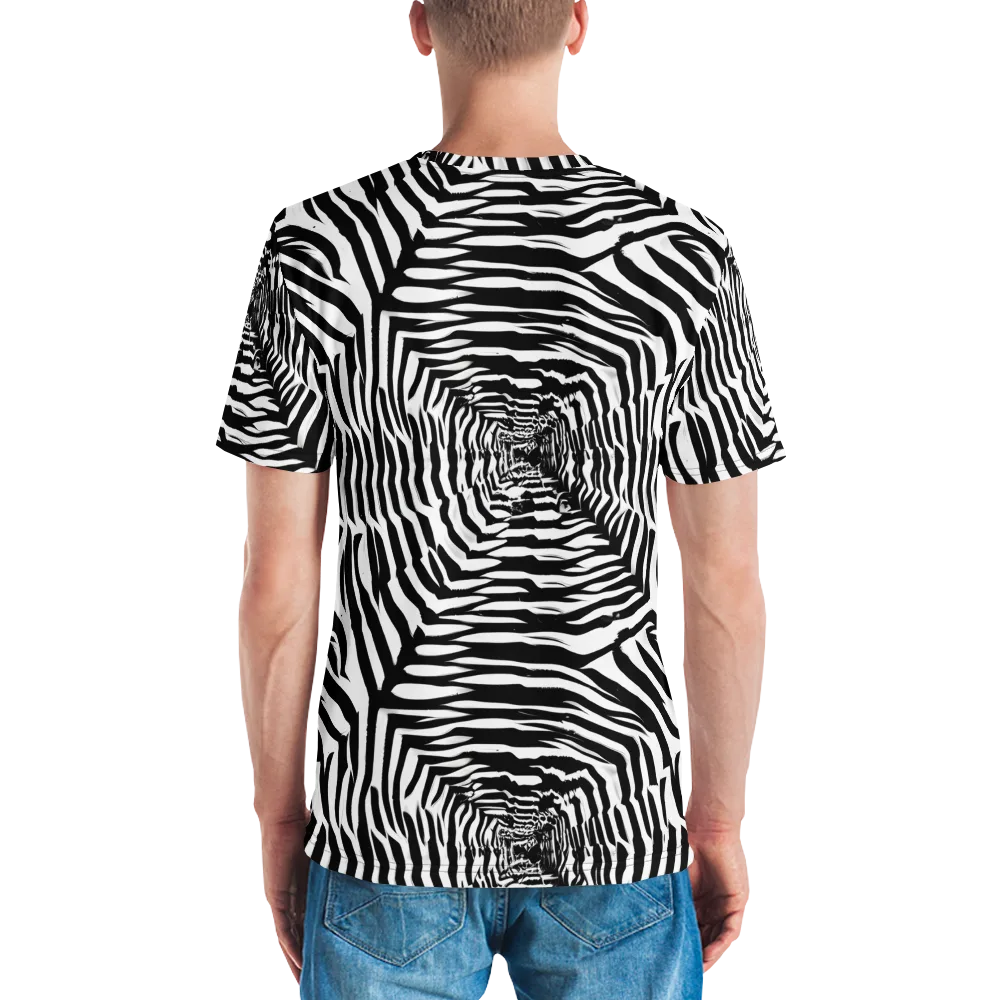 Shadowed Illusions on Men's Crew Neck T-Shirt — Back
