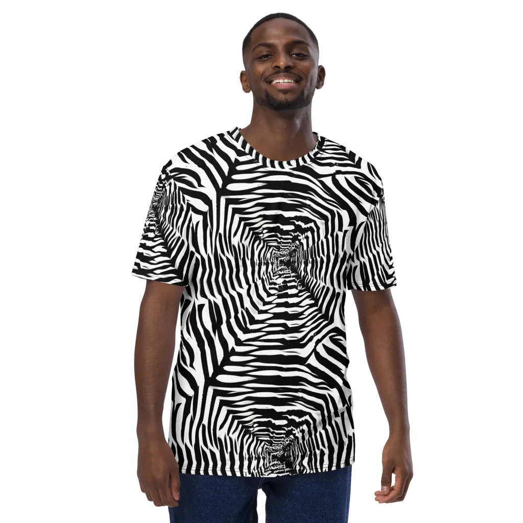 Shadowed Illusions on Men's Crew Neck T-Shirt — Front