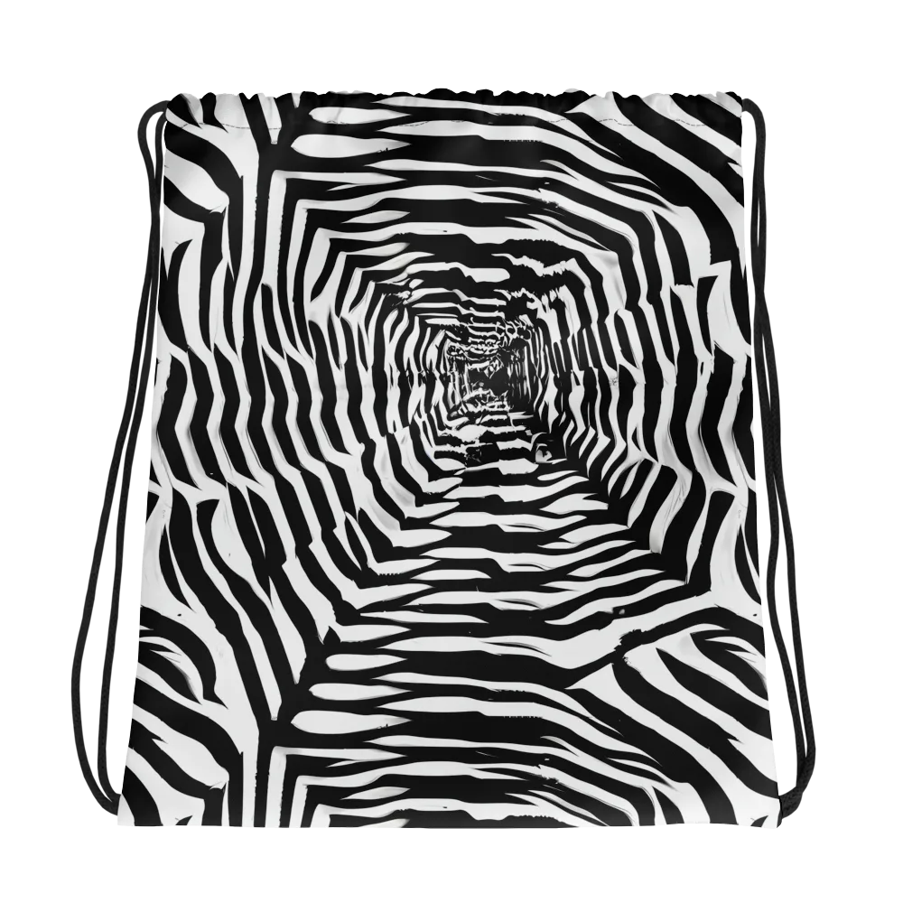 Shadowed Illusions on Drawstring Bag — Photo