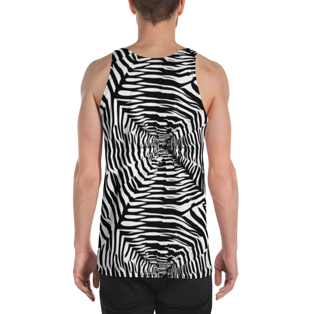Shadowed Illusions on Men's Tank Top — Back