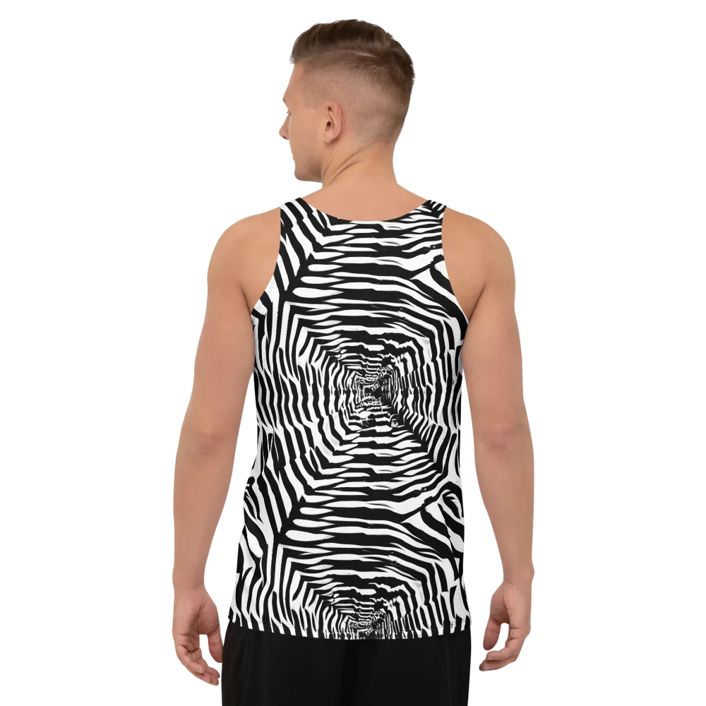 Shadowed Illusions on Men's Tank Top — Back