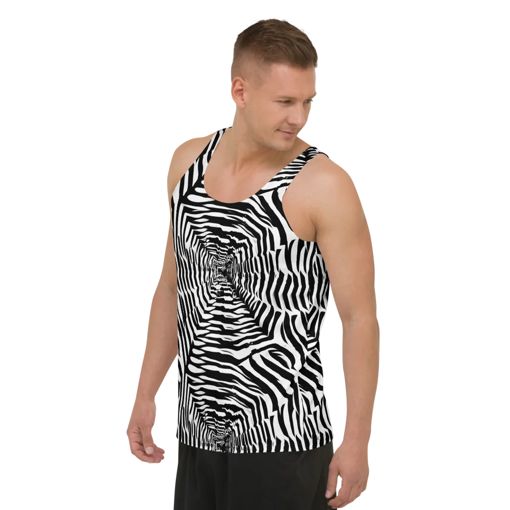 Shadowed Illusions on Men's Tank Top — Left Front