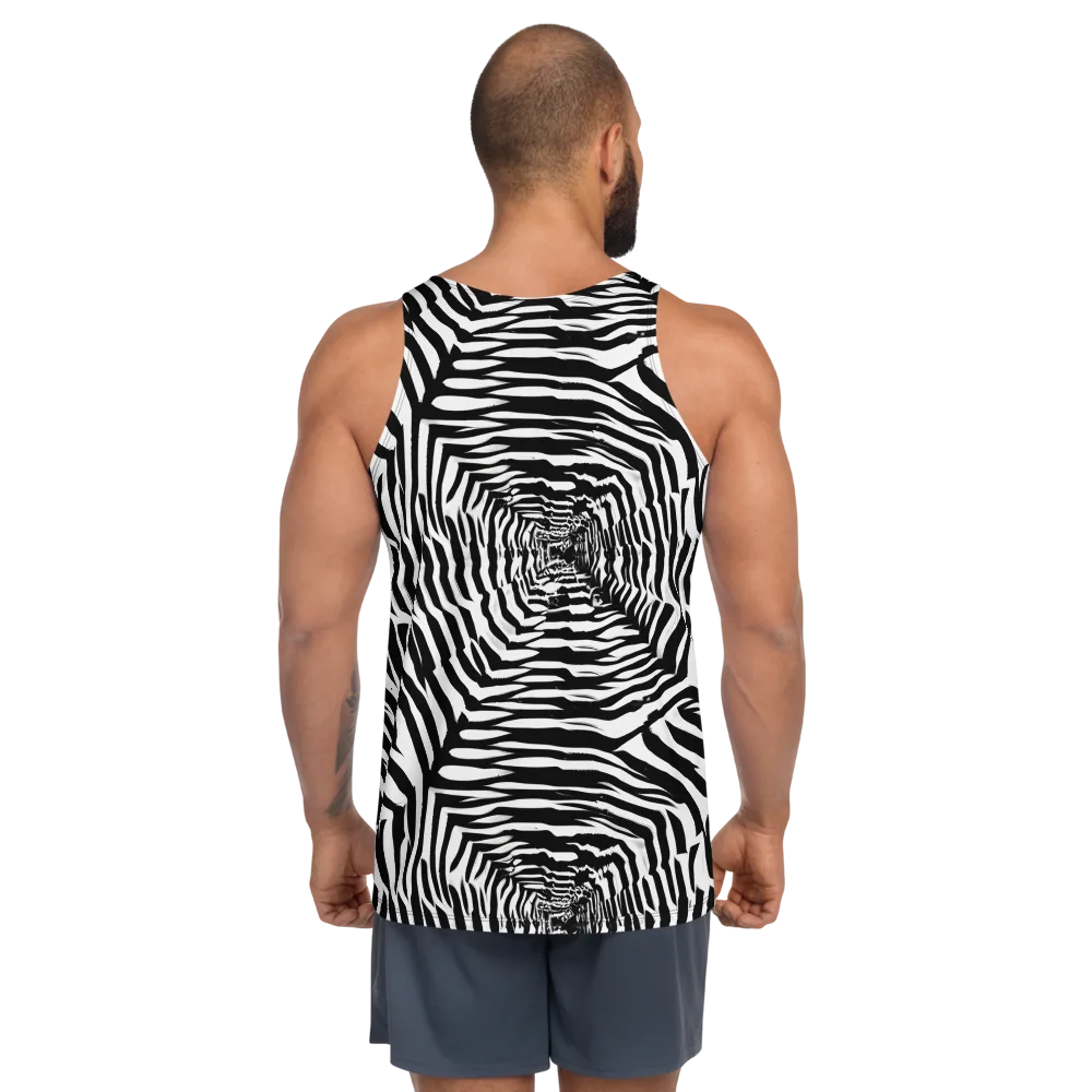 Shadowed Illusions on Men's Tank Top — Back