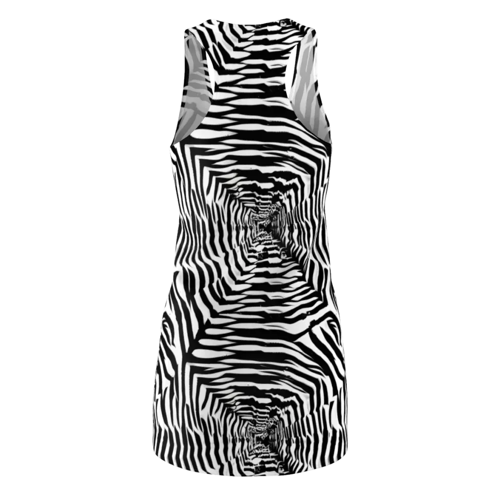 Shadowed Illusions on Racerback Dress — Back