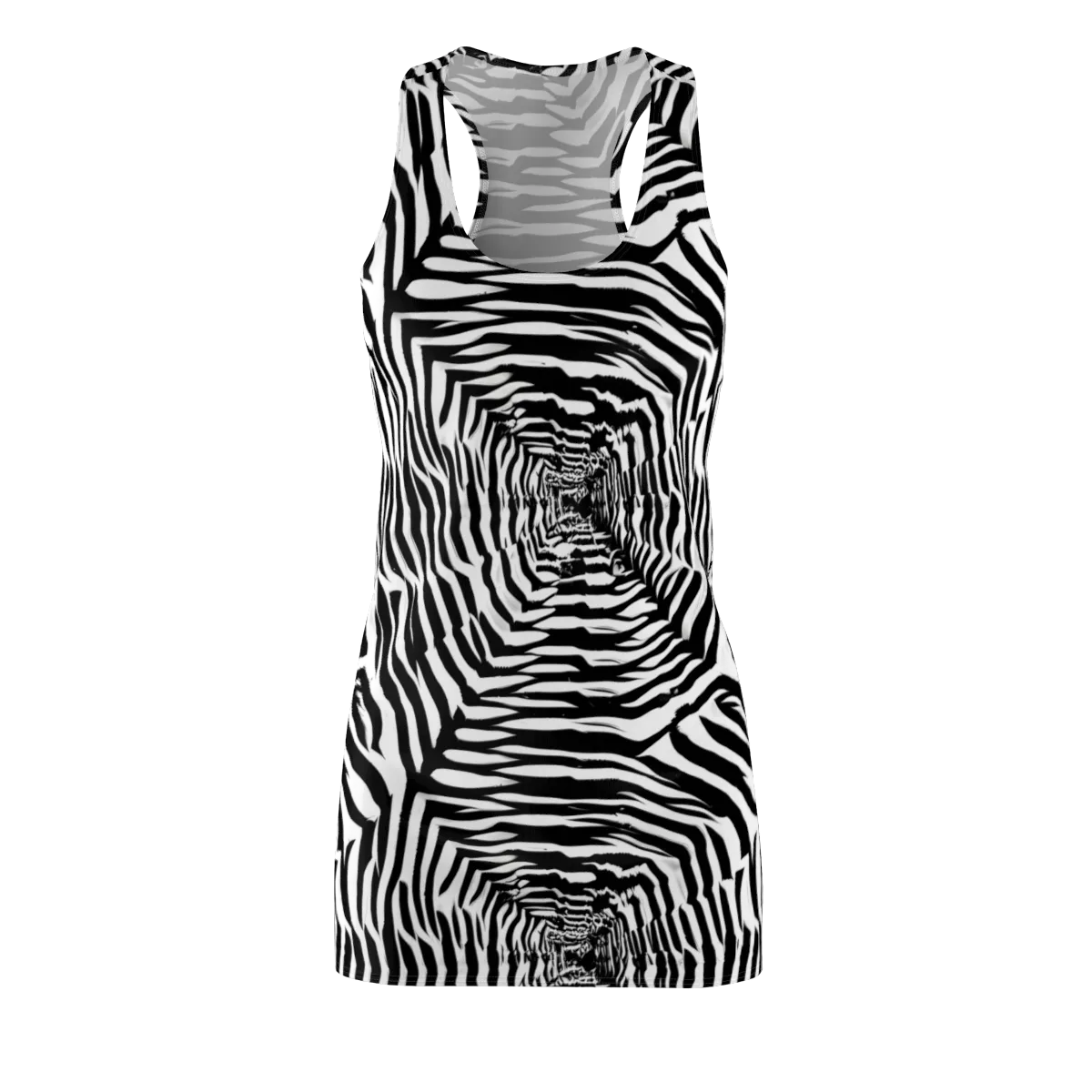 Shadowed Illusions on Racerback Dress — Front