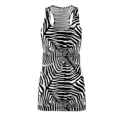 Shadowed Illusions on a Racerback Dress