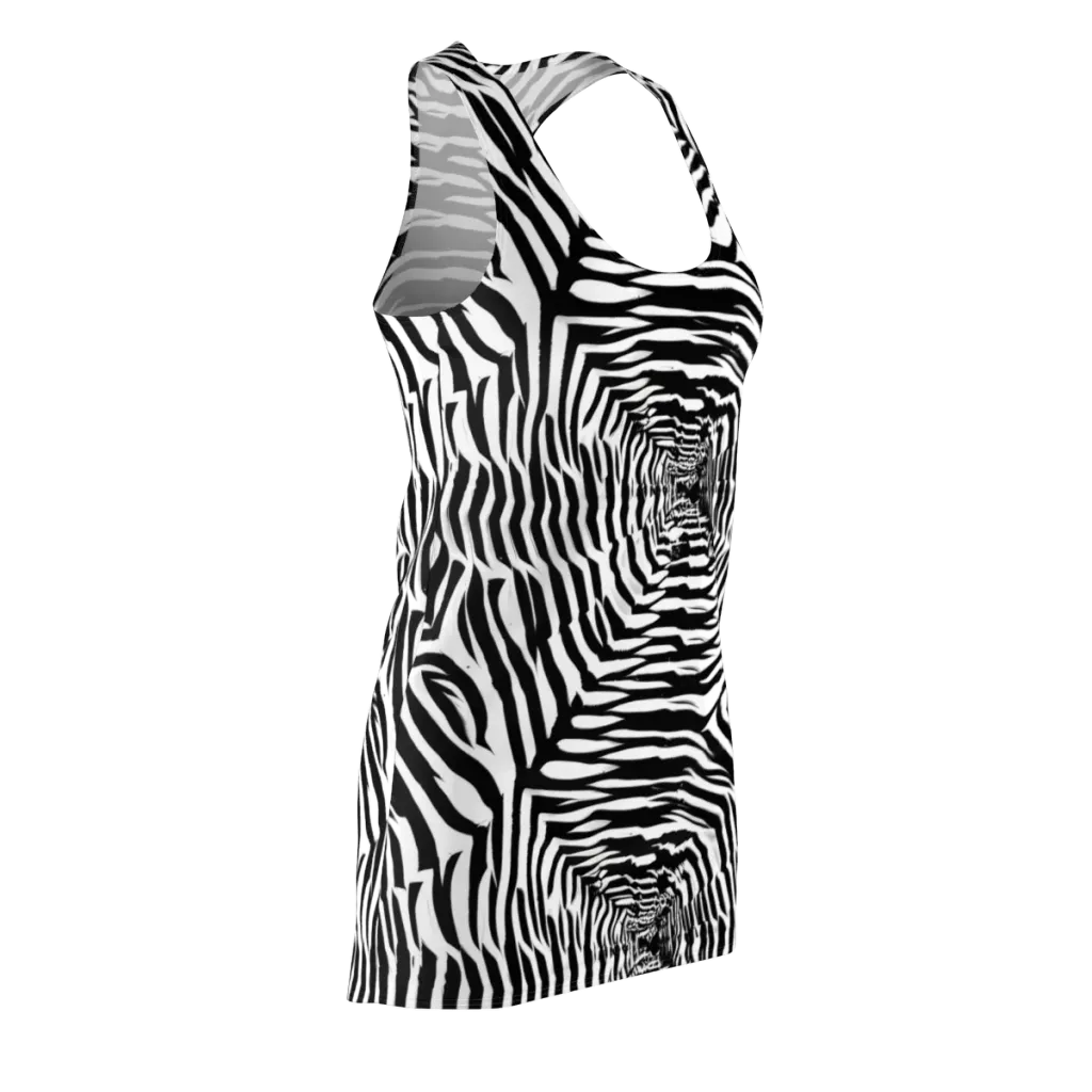 Shadowed Illusions on Racerback Dress — Front Side