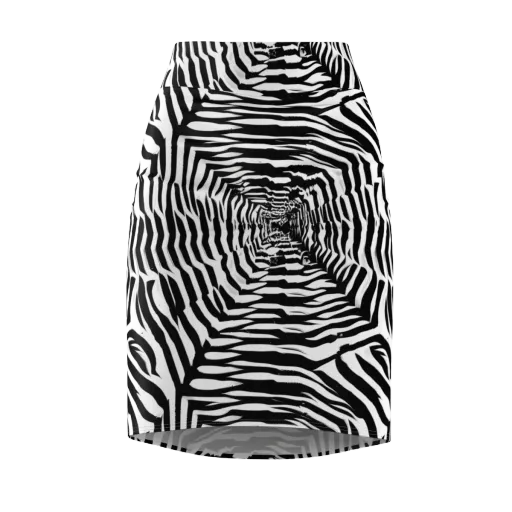 Shadowed Illusions on a Pencil Skirt