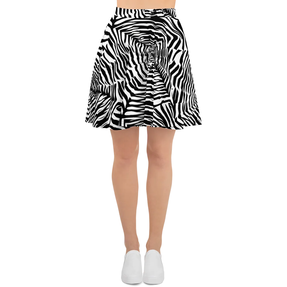Shadowed Illusions on Skater Skirt — Front