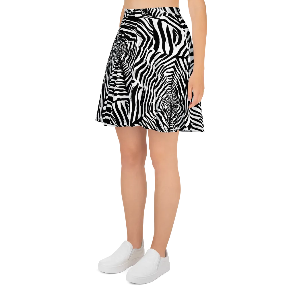 Shadowed Illusions on Skater Skirt — Left