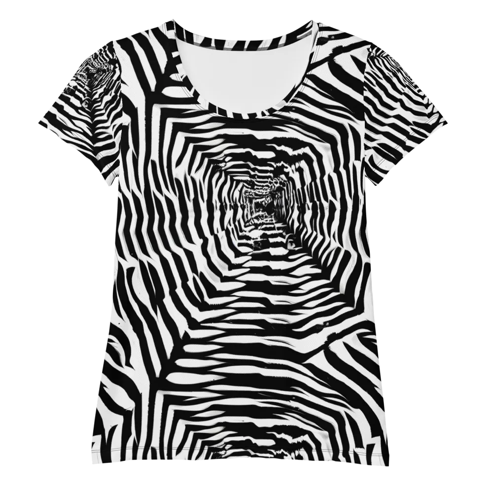 Shadowed Illusions on Women's Athletic T-Shirt — Front