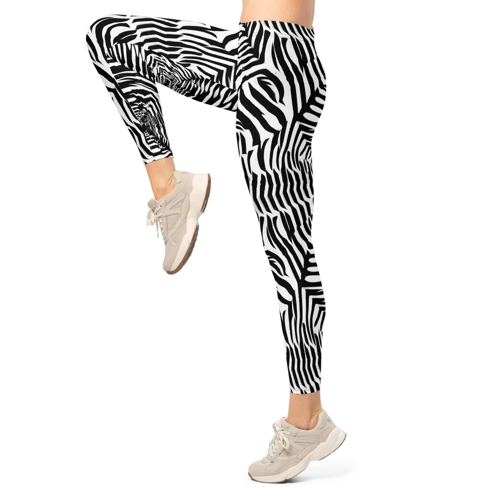 Shadowed Illusions on Leggings — Left