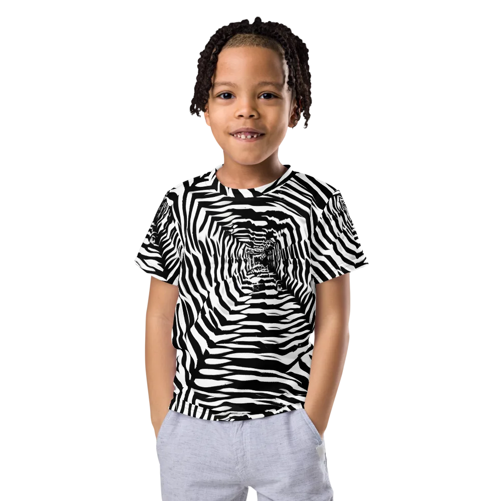 Shadowed Illusions on Kids Crew Neck T-Shirt — Front