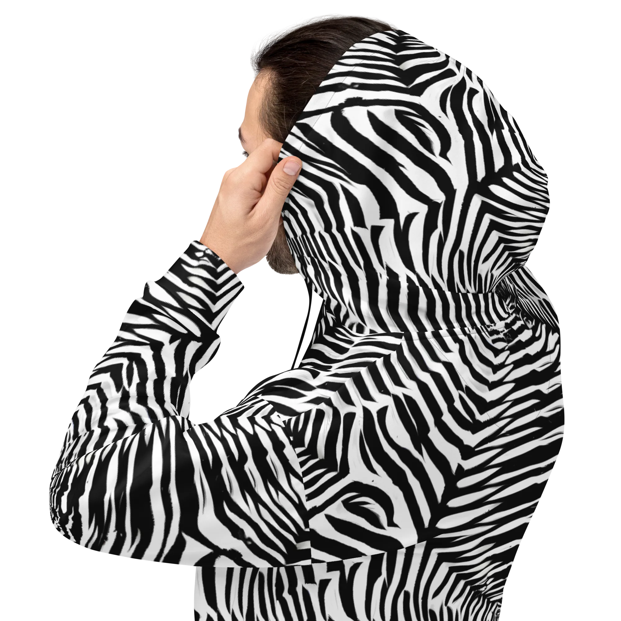 Shadowed Illusions on Hoodie — Back