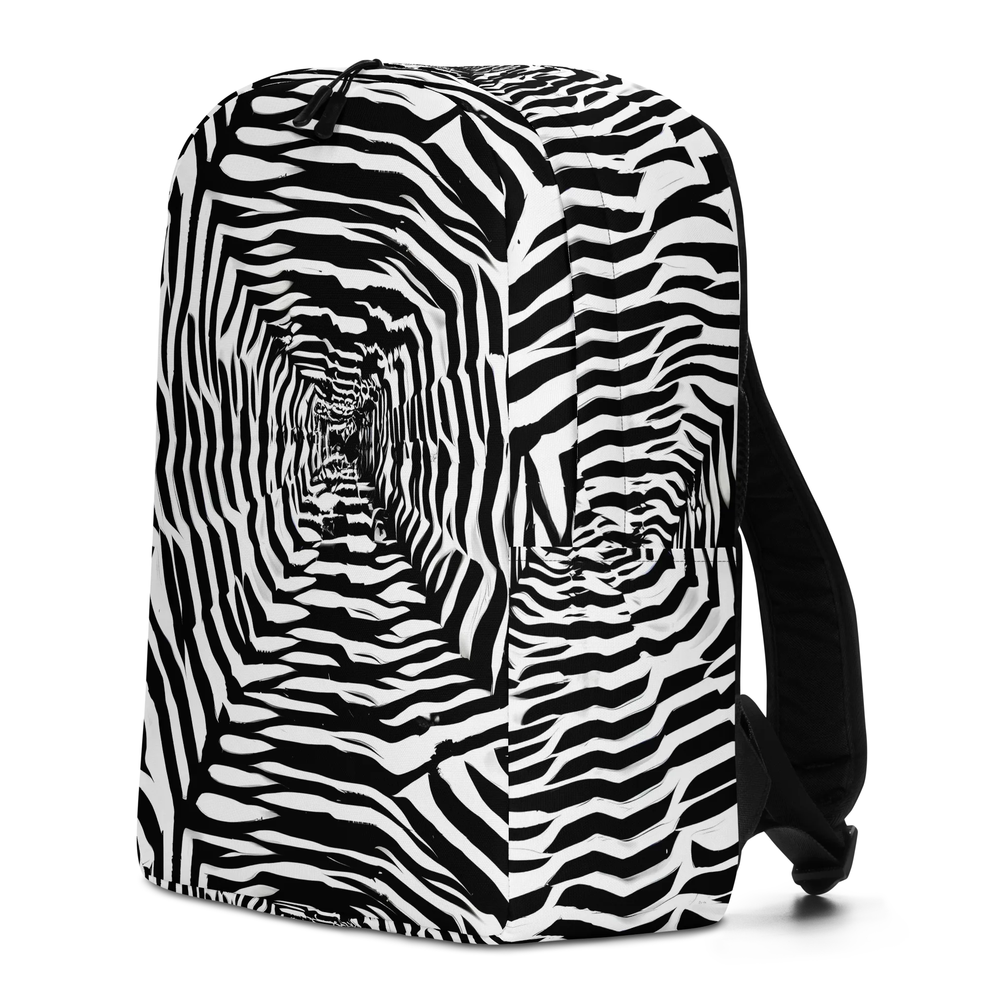 Shadowed Illusions on Minimalist Backpack — Left