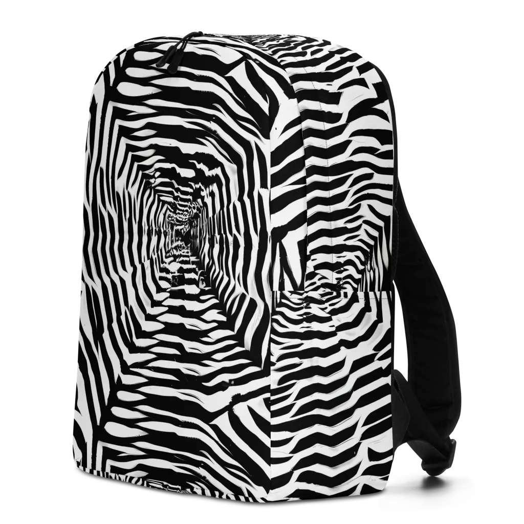 Shadowed Illusions on Minimalist Backpack — Left