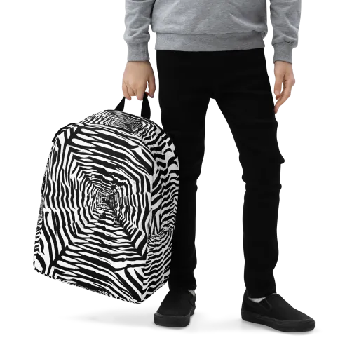 Shadowed Illusions on a Minimalist Backpack