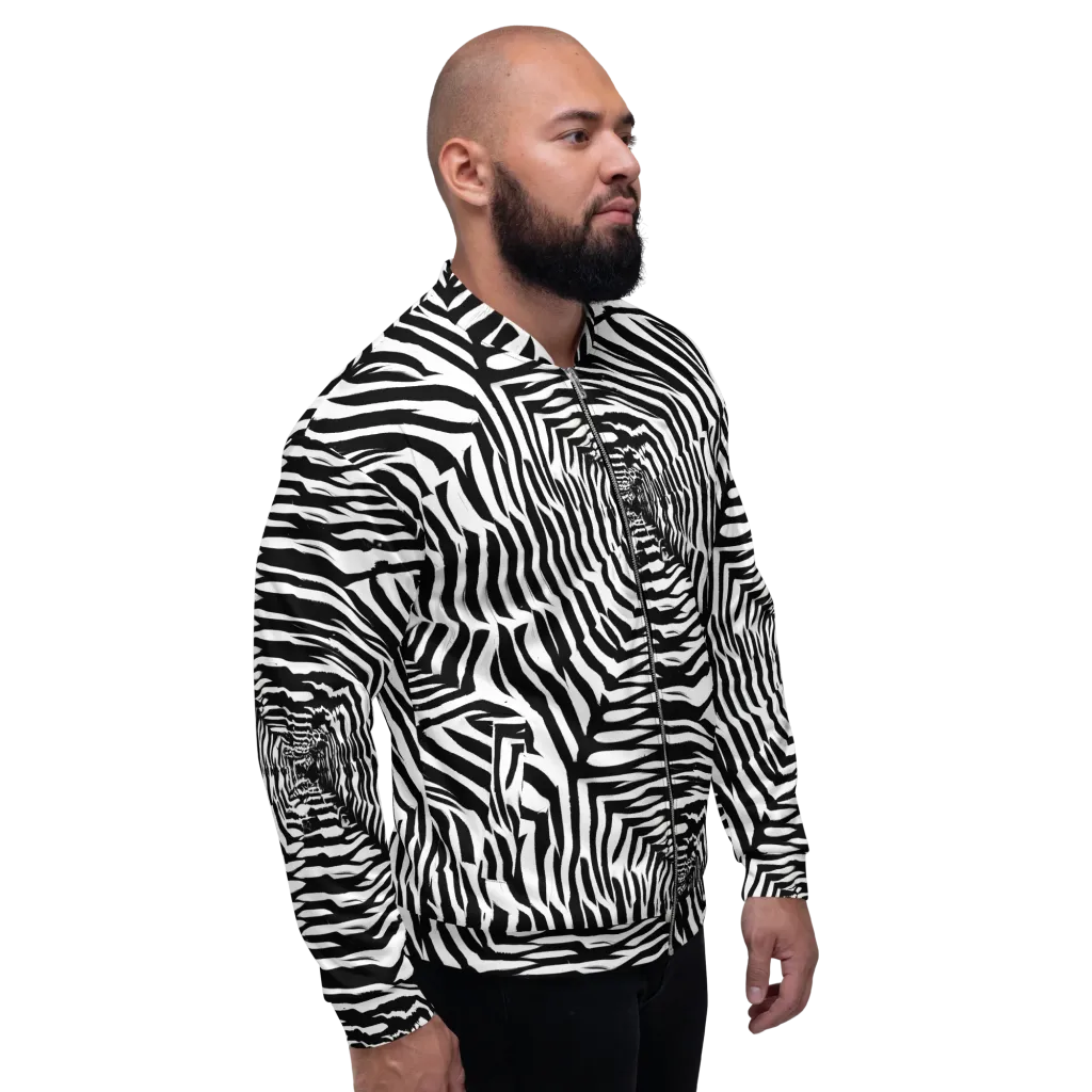 Shadowed Illusions on Bomber Jacket — Right
