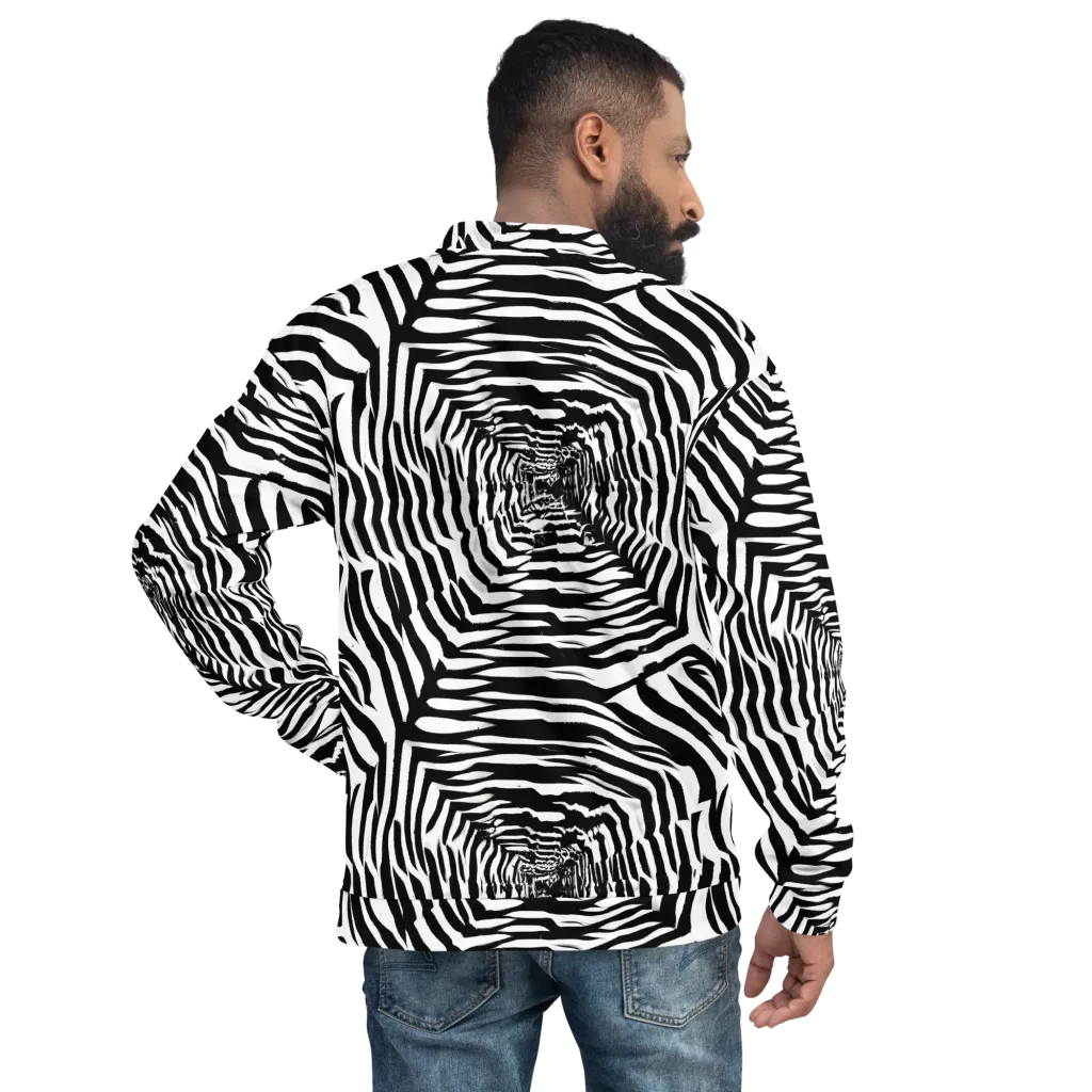 Shadowed Illusions on Bomber Jacket — Back