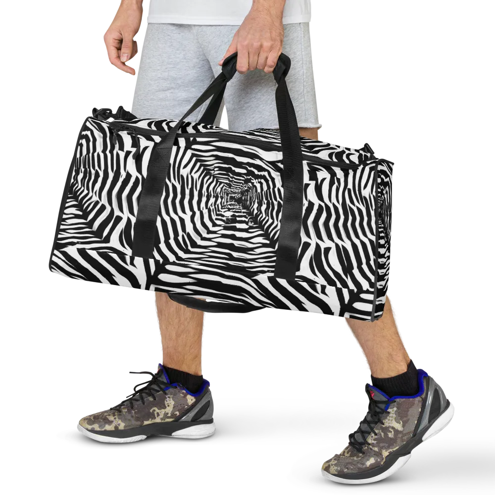 Shadowed Illusions on Duffle Bag — Front
