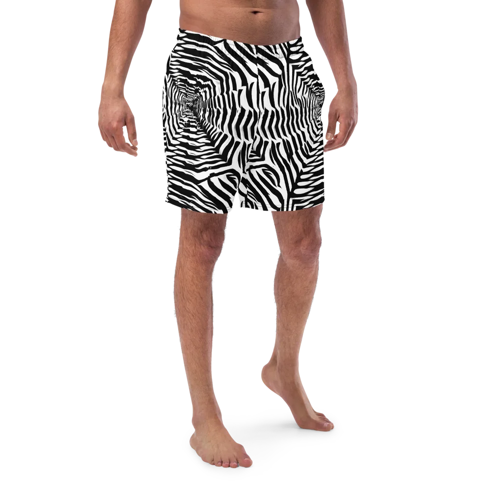 Shadowed Illusions on Swim Trunks — Front