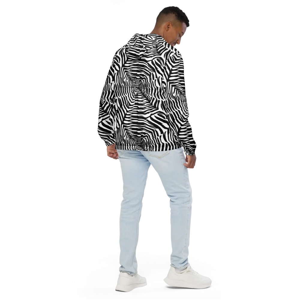 Shadowed Illusions on Men's Windbreaker — Back