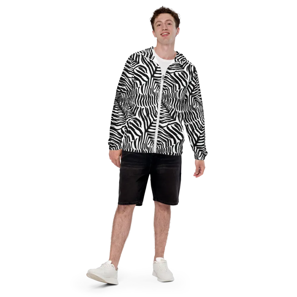 Shadowed Illusions on Men's Windbreaker — Front