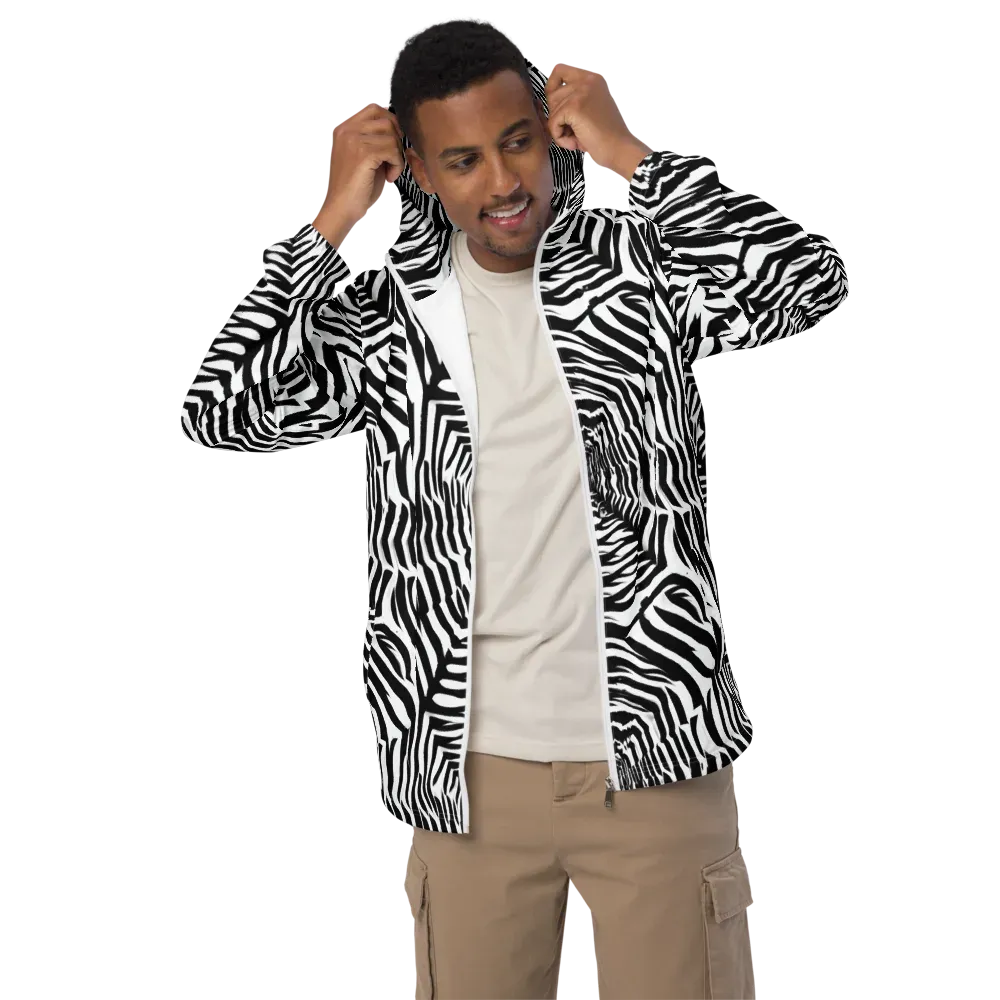 Shadowed Illusions on Men's Windbreaker — Front