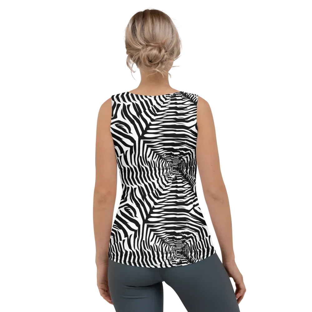 Shadowed Illusions on Women's Tank Top — Back