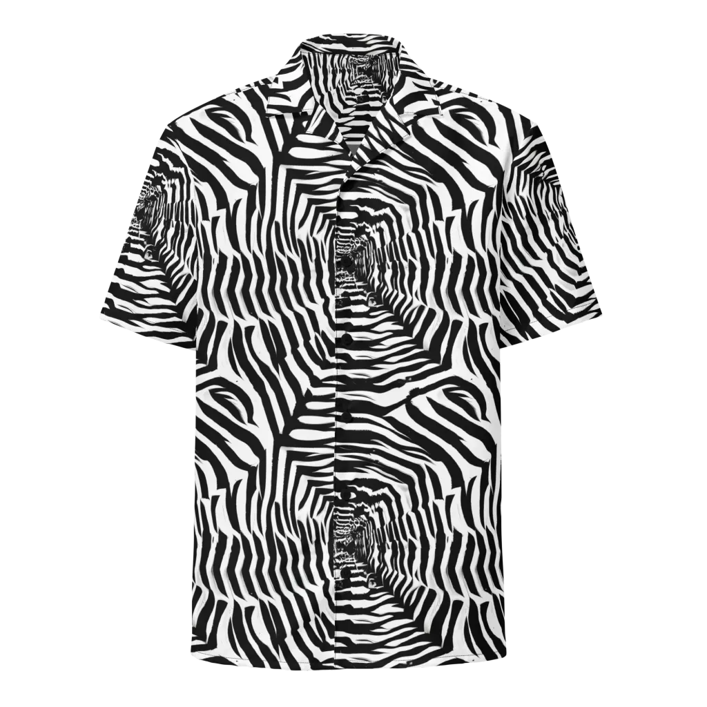 Shadowed Illusions on Button Shirt — Front