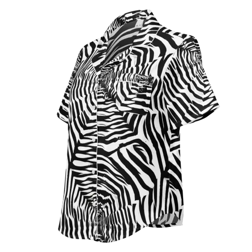 Shadowed Illusions on a Women's Short Sleeve Pajama Top