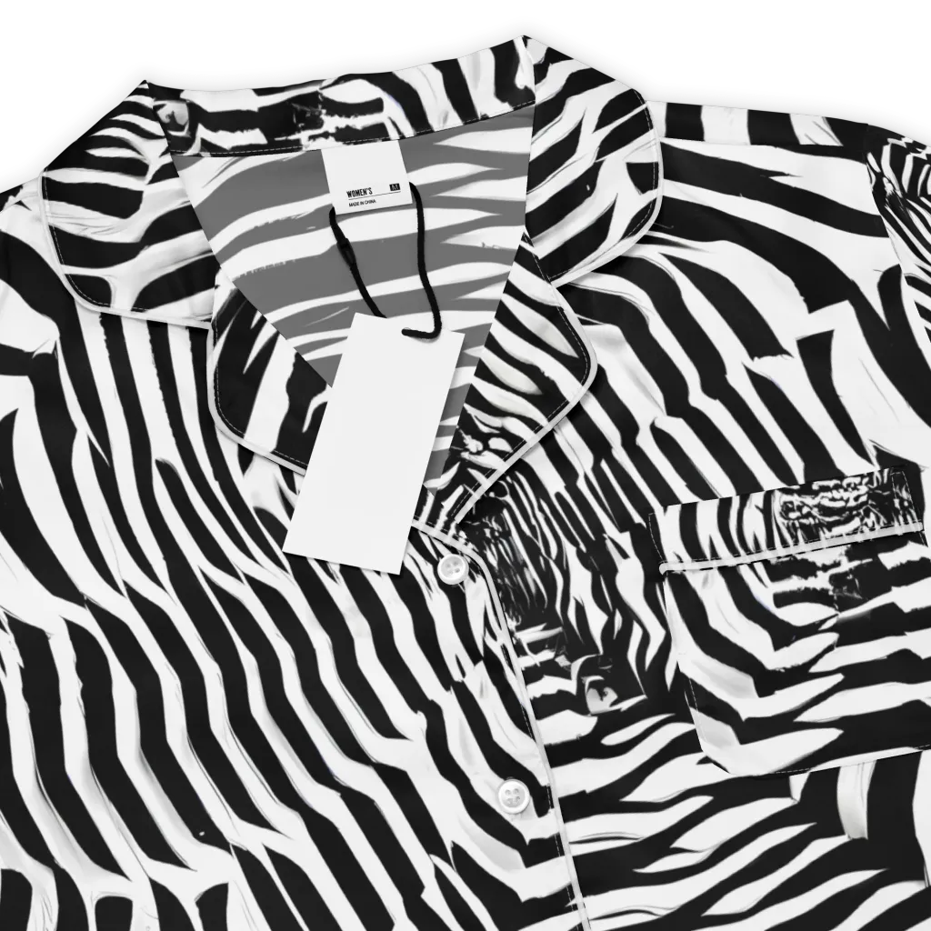 Shadowed Illusions on Women's Short Sleeve Pajama Top — Product details