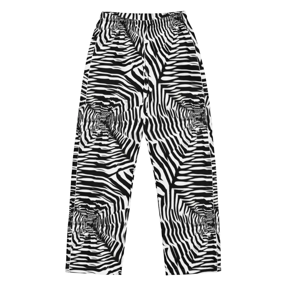 Shadowed Illusions on Women's Pajama Pants — Front