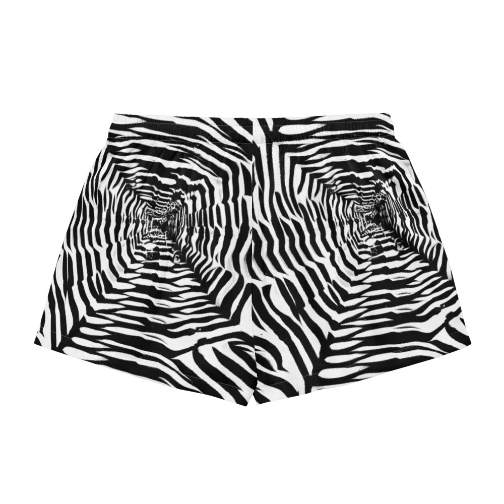 Shadowed Illusions on Women's Pajama Shorts — Back
