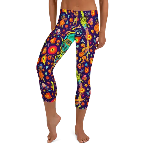 Celestial Quirk on a Capri Leggings