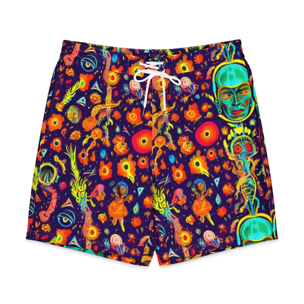 Celestial Quirk on Men's Board Shorts — Front
