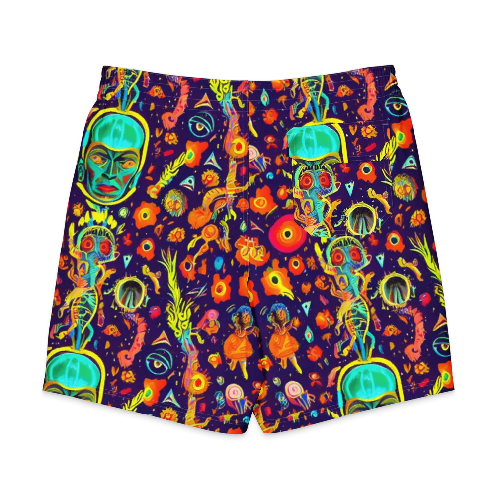Celestial Quirk on Men's Board Shorts — Back