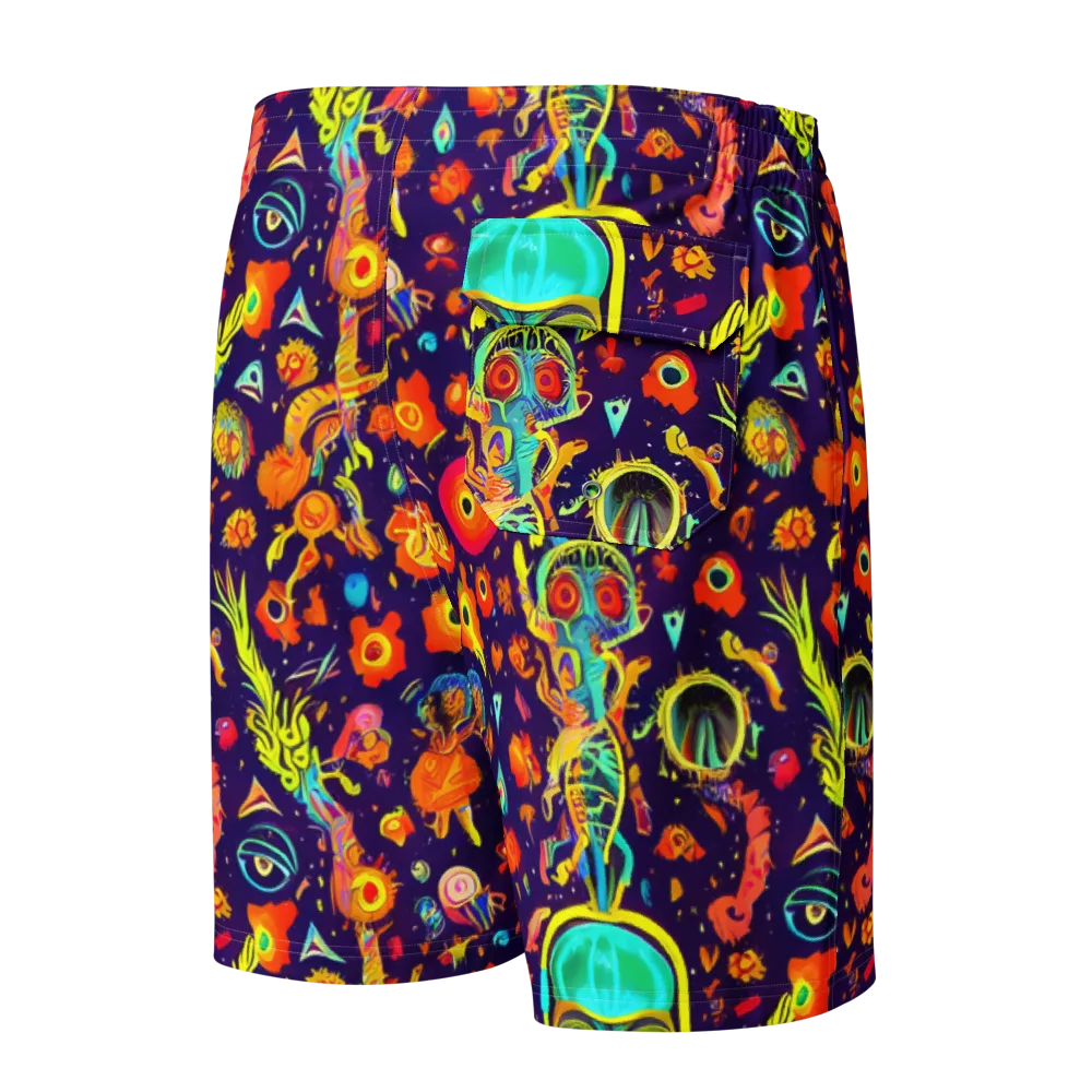 Celestial Quirk on Men's Board Shorts — Back
