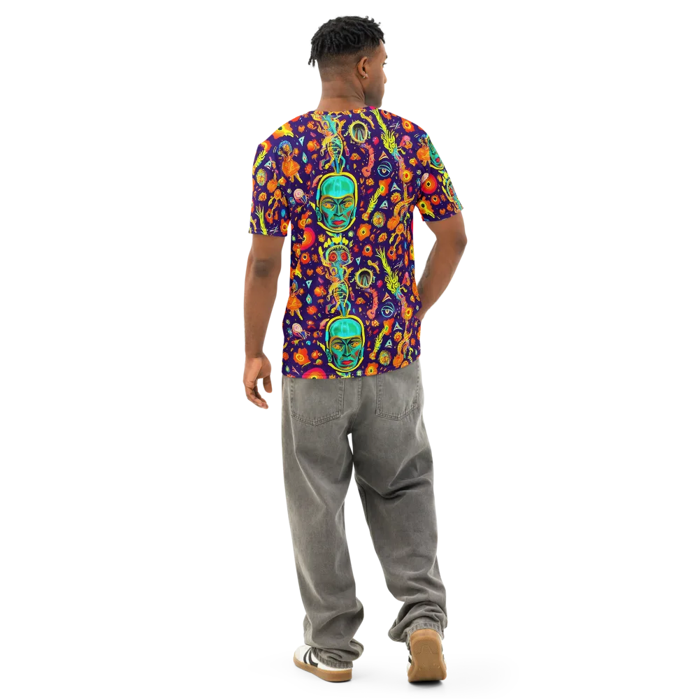 Celestial Quirk on Men's Cotton Crew Neck T-Shirt — Back