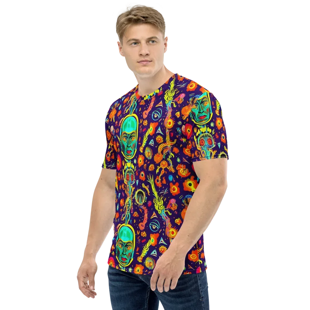 Celestial Quirk on Men's Crew Neck T-Shirt — Left