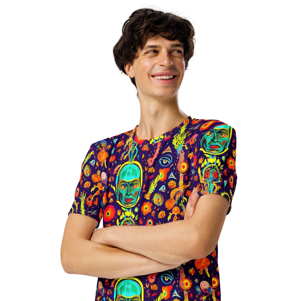 Celestial Quirk on Men's Crew Neck T-Shirt — Left Front