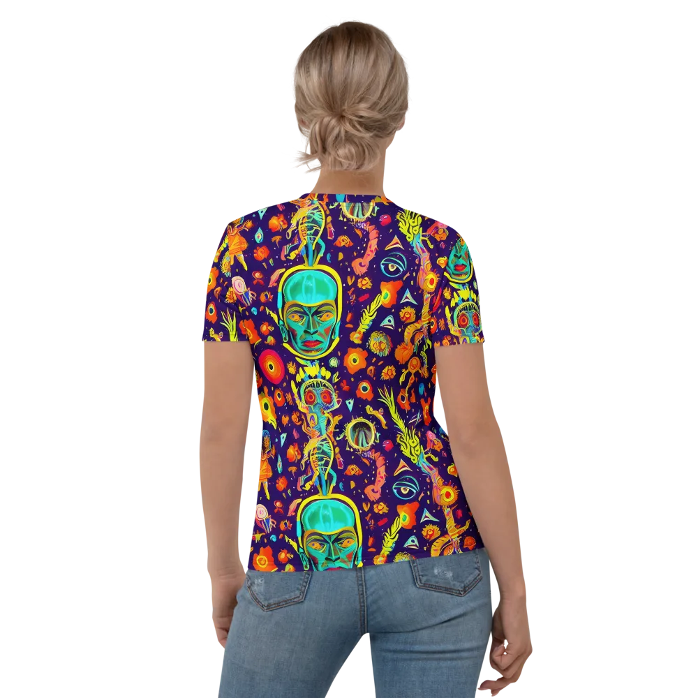 Celestial Quirk on Women's Crew Neck T-Shirt — Back