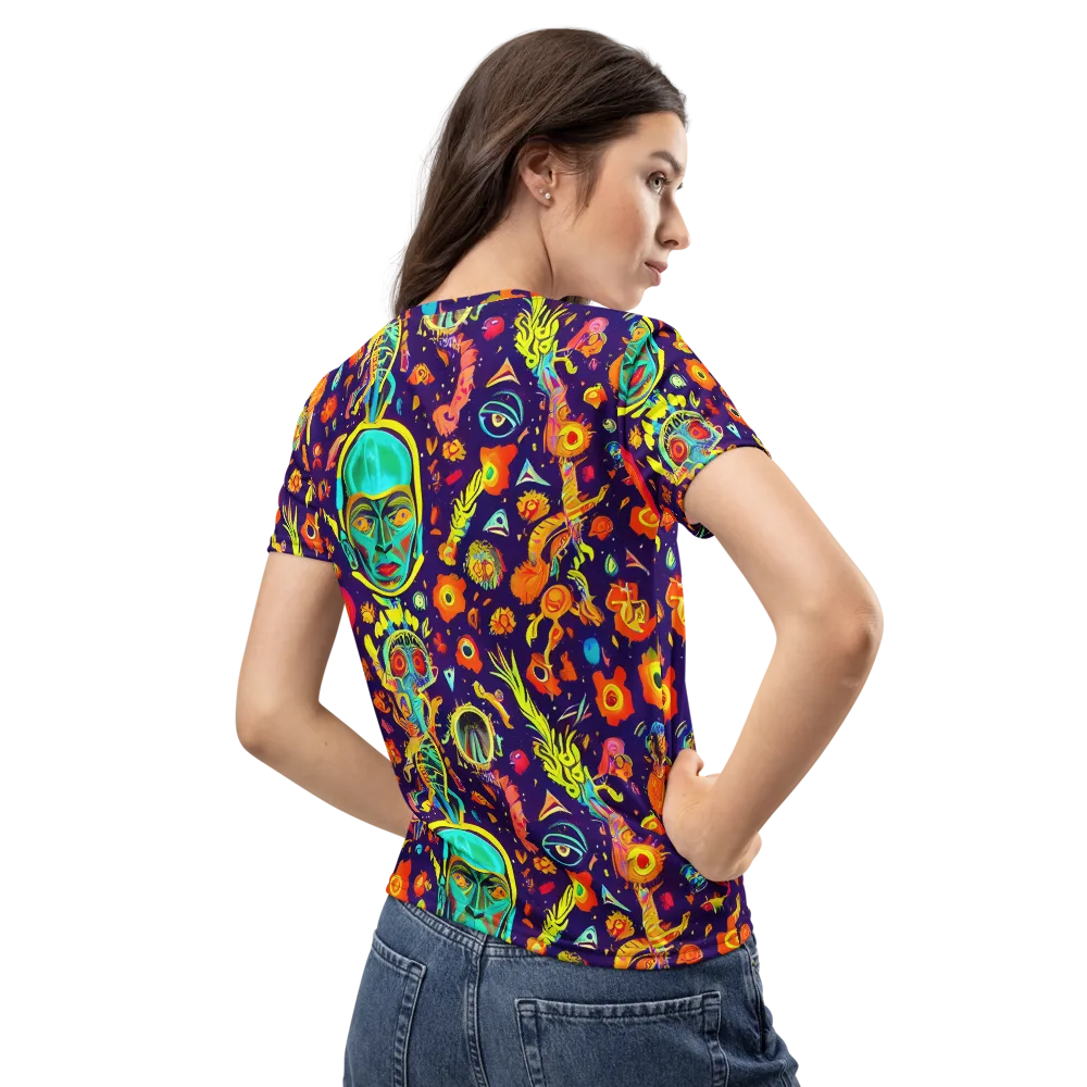 Celestial Quirk on Women's Crew Neck T-Shirt — Back