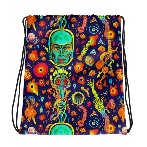 Celestial Quirk on a Drawstring Bag