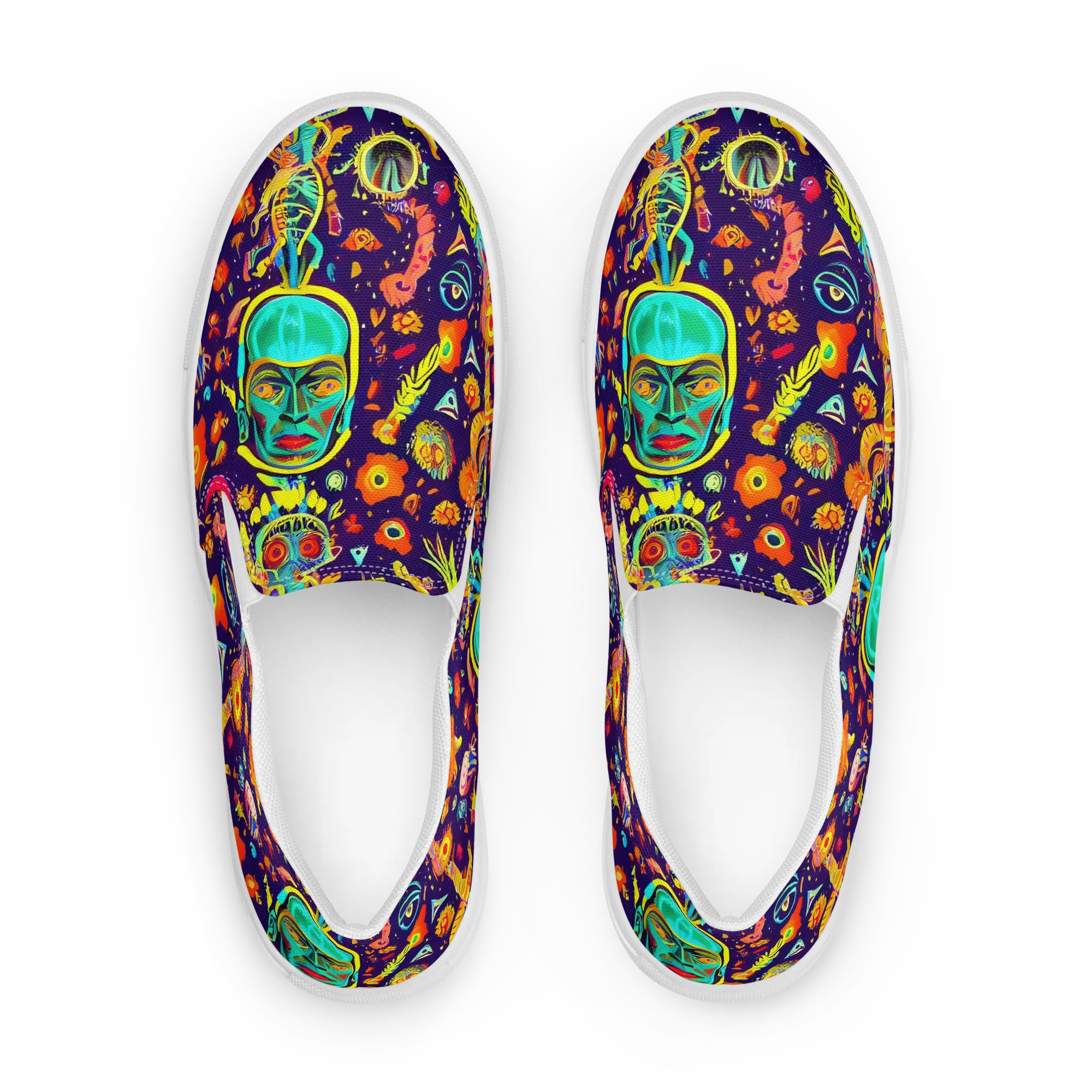 Celestial Quirk on Women's Slip-On Canvas Shoes — Front