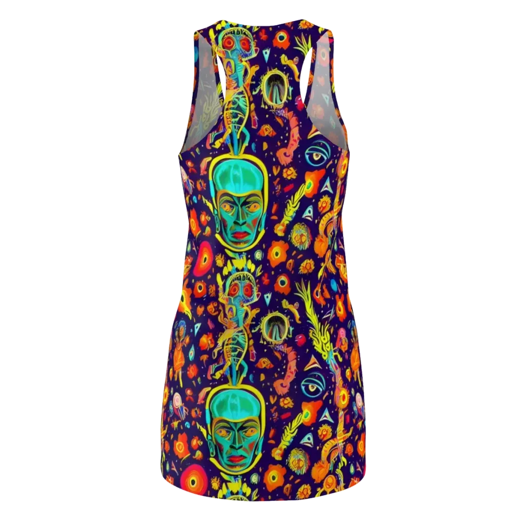 Celestial Quirk on Racerback Dress — Back