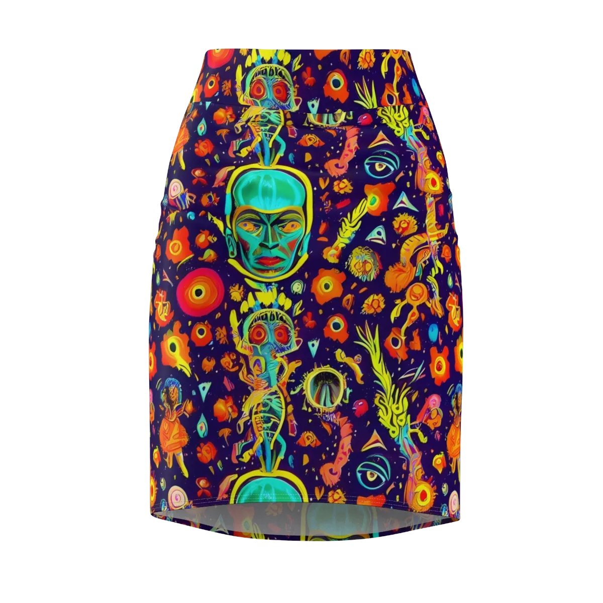 Celestial Quirk on Pencil Skirt — Front