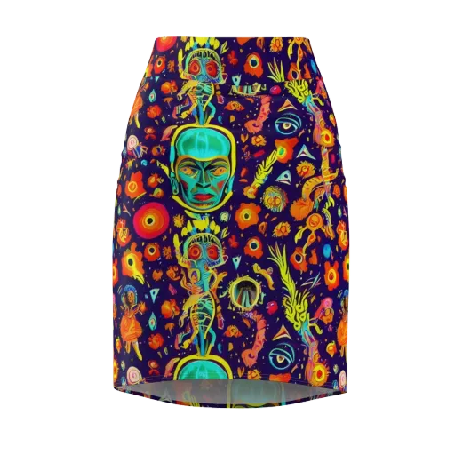 Celestial Quirk on a Pencil Skirt